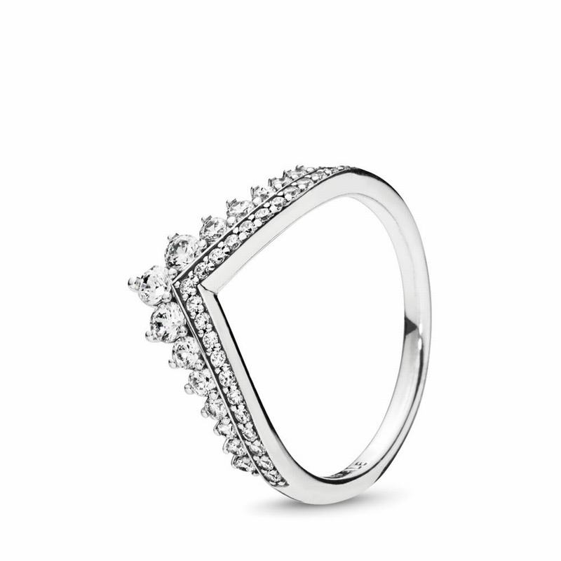 Pandora Princess Wish Stackable Ring Outlet NZ, Sterling Silver (345760-GIH)